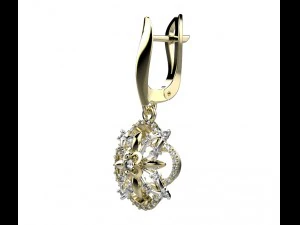 сережки 141 3D Принт Модель