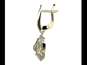 сережки 141 3D Принт Модель