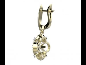 сережки 141 3D Принт Модель