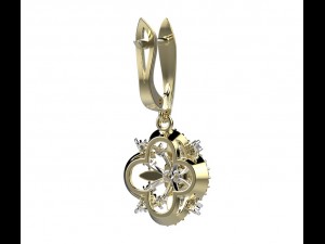 earrings 141 Modello di stampa 3D