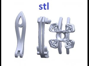 pendientes 141 Modelo de impresión 3D