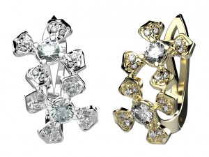 earrings 144 Model do druku 3D