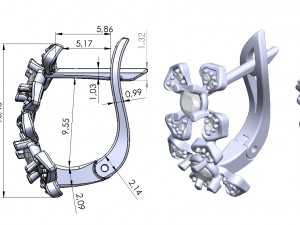 earrings 144 3D Print Model