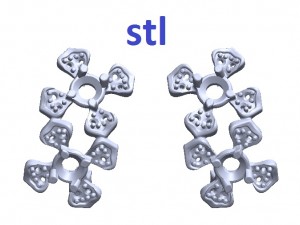 earrings 144 3D Print Model