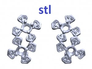 earrings 144 3D Print Model