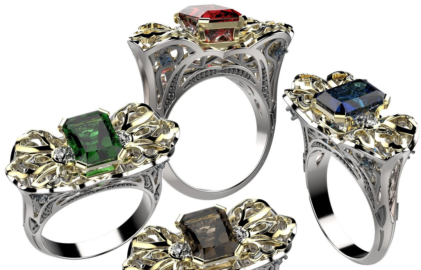 ring 149 3D Print Model .c4d .max .obj .3ds .fbx .stl .blend 