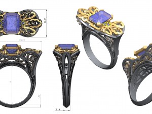 ring 149 3Dプリントモデル