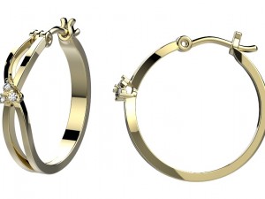earrings 150 Model do druku 3D