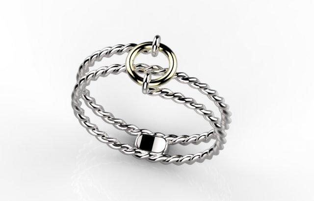 ring 151 3D प्रिंट मॉडल .c4d .max .obj .3ds .fbx .stl .blend 