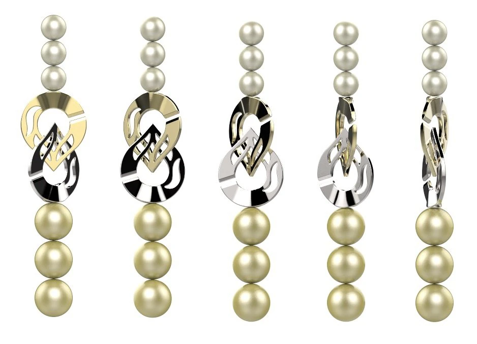 lock for pearl necklace 153 3D Print Model .c4d .max .obj .3ds .fbx .stl .blend 