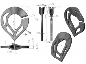 lock for pearl necklace 153 Modello di stampa 3D