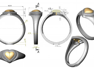 ring 154 3D-printmodel
