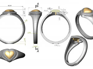 anillo 154 Modelo de impresión 3D