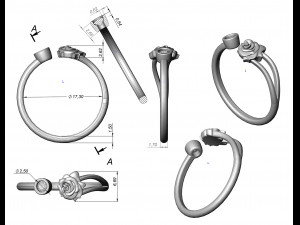 ring 155-3 3D Print Model
