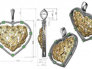 pendant 155-2 3D Print Model