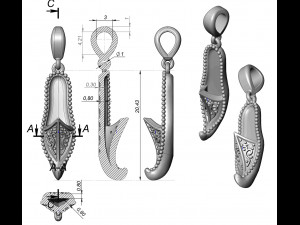 pendant 156-2 3D प्रिंट मॉडल