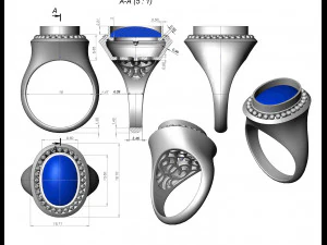 Ring 163 3D Print Model