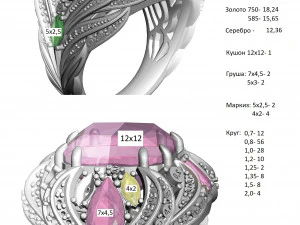 Anel 162-1-1 Modelo de Impressão 3D