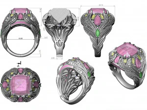 Anel 162-1-1 Modelo de Impressão 3D