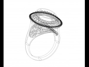 Ring 164 3D Принт Модель
