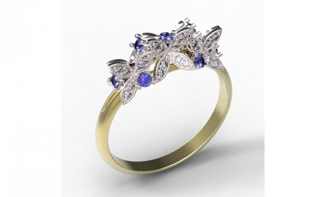 ring gold 3D Модель .c4d .max .obj .3ds .fbx .stl .blend