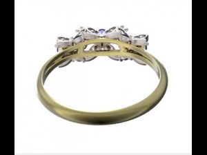 anello d'oro Modello 3D