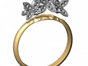 anello d'oro Modello 3D