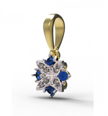 pendant gold Modelo 3D .c4d .max .obj .3ds .fbx .stl .blend 