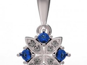 pendant gold Modelo 3D