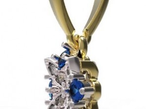 pendant gold Modelo 3D