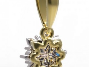 pendant gold Modelo 3D