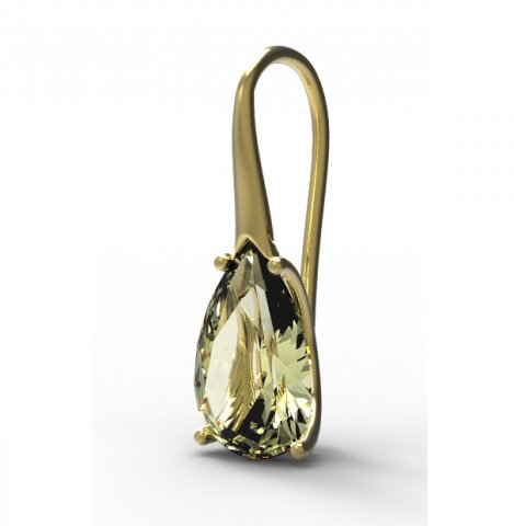 earrings gold Model 3D .c4d .max .obj .3ds .fbx .stl .blend 