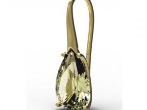 earrings gold 3D-Modell