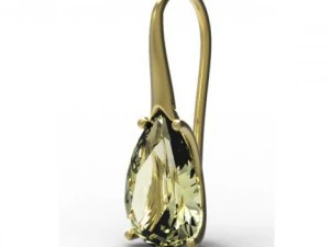 耳环 金 3D 模型