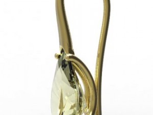earrings gold Model 3D