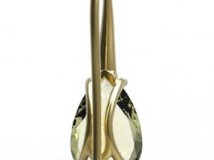 earrings gold Model 3D