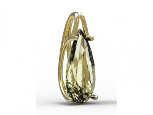 pendant gold Modello 3D