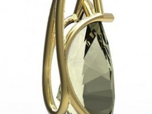 pendant gold 3D-Modell