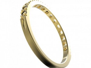 ring gold Modelo 3D