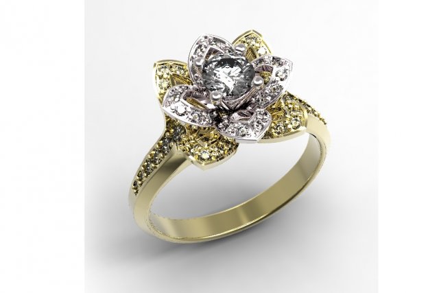 ring gold 3D 모델 .c4d .max .obj .3ds .fbx .stl .blend