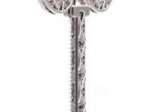 key pendant gold Model 3D