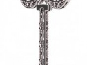 key pendant gold Model 3D