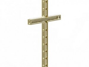 gold cross pendant 3D Model