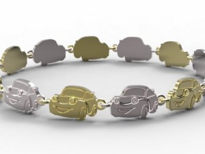 gold bracelet for children Modèle 3D