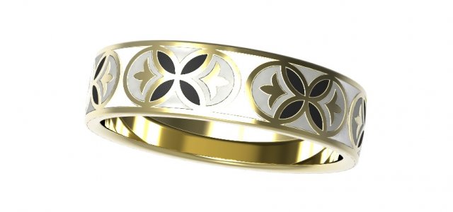 gold ring with enamel   11 Modèle 3D .c4d .max .obj .3ds .fbx .stl .blend 