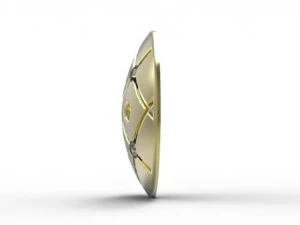 bottone dorato Modello di stampa 3D