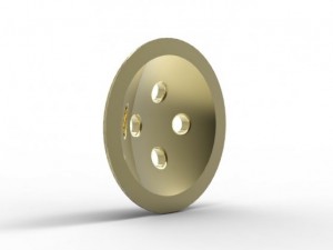 golden button 3D Print Model