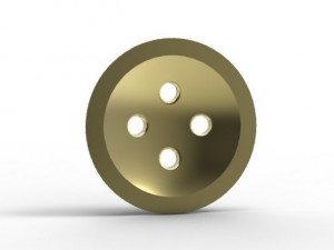 golden button 3D Print Model