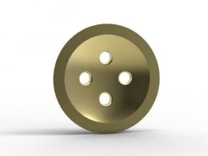 bottone dorato Modello di stampa 3D