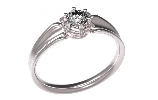 gold rings with diamonds 24 3D Model .c4d .max .obj .3ds .fbx .stl .blend 